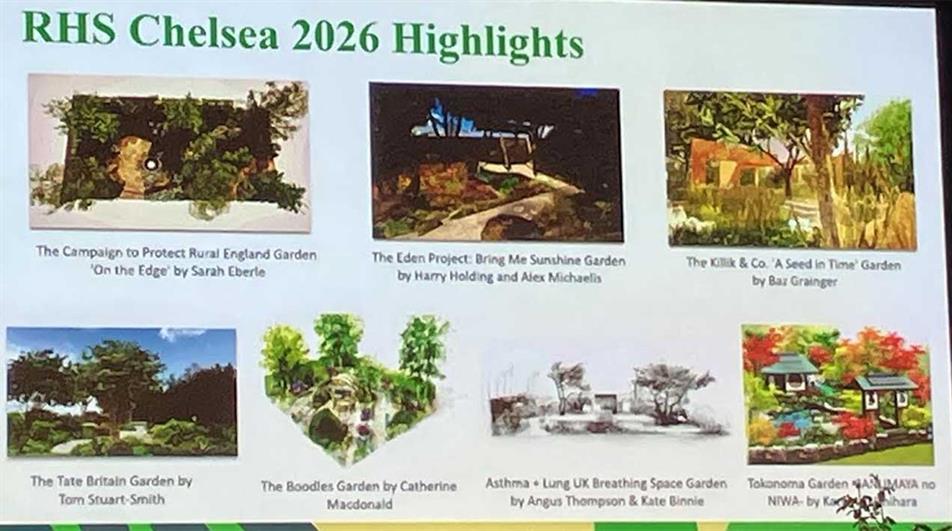 Chelsea Flower Show gardens for 2026